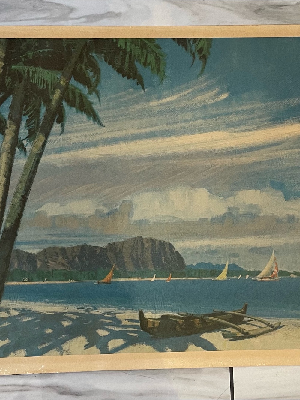 Chris Kenyon mid- century Hawaiian print .